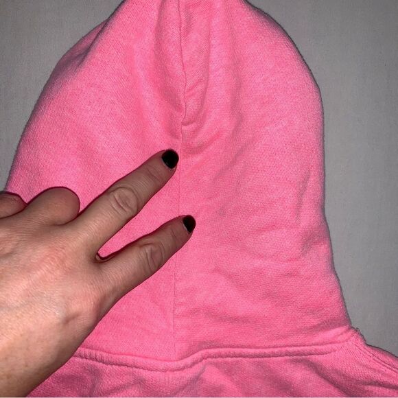 Neon Pink Rehoboth Beach DE Hoodie Girl’s Small Sweatshirt Pullover Fall Cozy - Picture 8 of 9